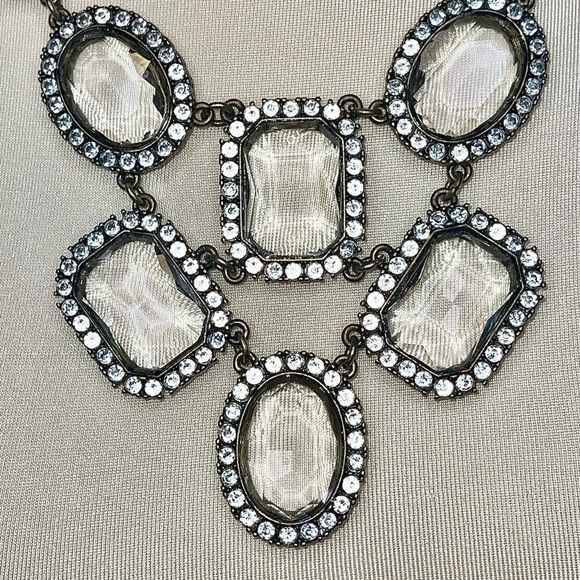 HTF J.Crew Cascading Crystal Statement Necklace - Picture 8 of 15